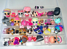 LOL SURPRISE DOLL PET BUNDLE 20 FIGURES & ACCESSORIES IN STORAGE BOX SOME RARE