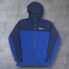 Mens Blue Berghaus Hydroshell Insulated Hooded Waterproof Jacket (Size M) S413
