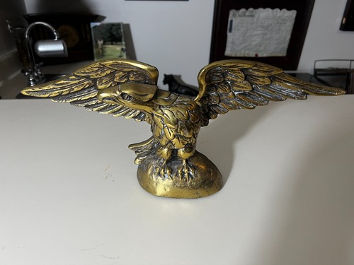 Large brass eagle figurine - large, 18