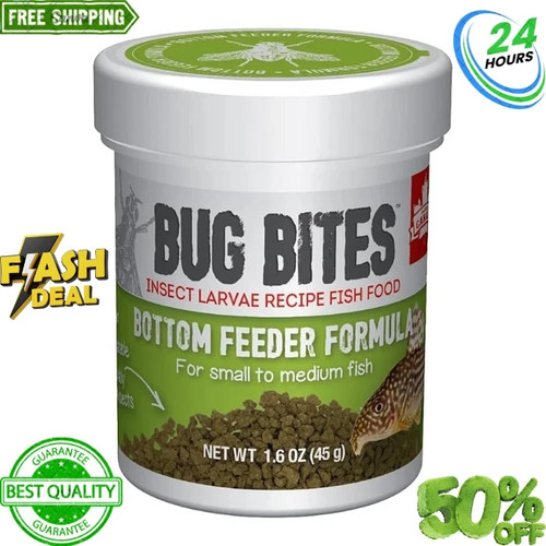 Fluval bug bites fish food - bites,