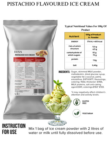 Pistachio ice cream powder - pistachio,