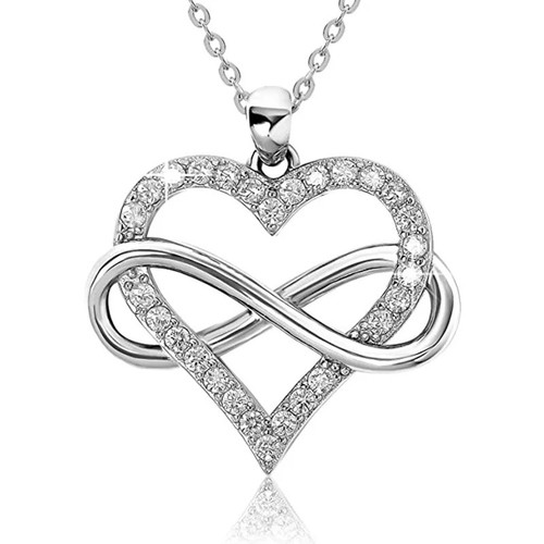 925 sterling silver crystal - silver,