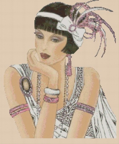 Cross stitch chart art - cross,