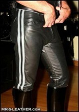 Men's Real Leather Pant Punk