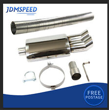 Universal Exhaust Back Box Lmo 006 5 Stainless Steel Twin Tip Sports Performance