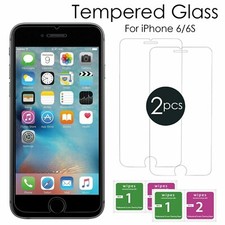 100% Genuine Tempered Glass Screen Protector For Apple iPhone 6 6s 7 8 