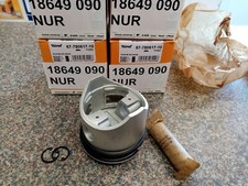 Ford x-flow 1600 Piston Set .090" O/S Escort Capri Cortina HIGH QUALITY NURAL