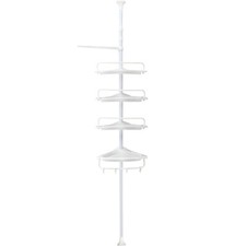 4 Tier Telescopic Bathroom Wall Corner Shelf Rack Shower Caddy Storage Organizer