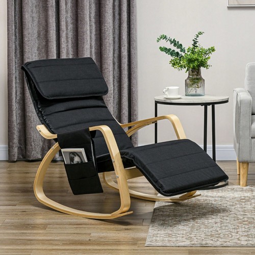 Homcom rocking recliner chair - rocking,