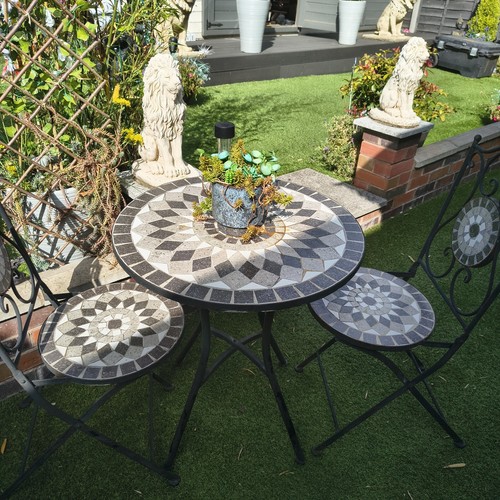 3pcs mosaic bistro - 3pcs, folding