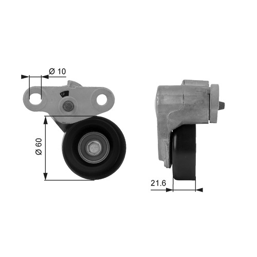 Gates t38159 belt - t38159, tensioner