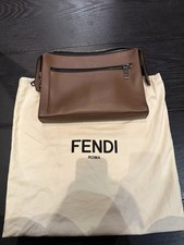 Fendi Brown Leather Carrier