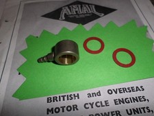 AMAL PRE MONOBLOC 274 275 276 289 FLOAT BOWL BANJO GENUINE NEW OLD STOCK  BRASS