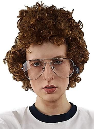 Napoleon dynamite wig curly - wig,