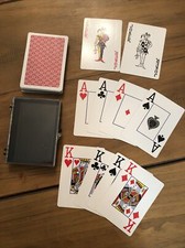 Older Deck of Playing Cards standing joker jumbo numbers possibly imported?