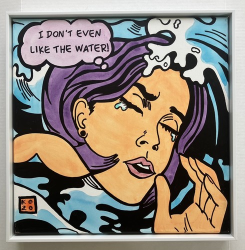 Original acrylic pop art - original,