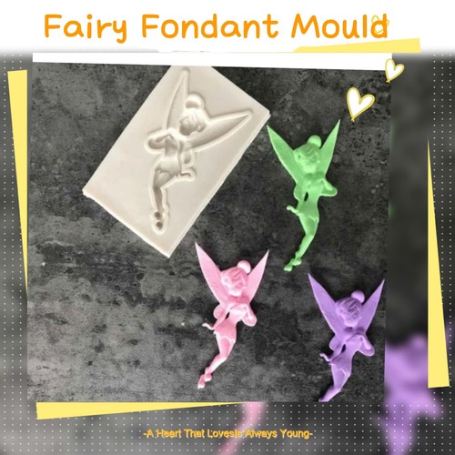 Fairy silicone fondant cake - fondant,