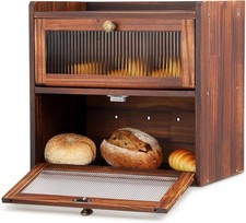 Rustic Bread Bin 2 Tiers