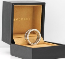 Bulgari B - Zero 1 Ring - 3 Band in 18KT White Gold - Size 62 with Bulgari Box