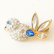 Swarovski Bird Brooch Crystal