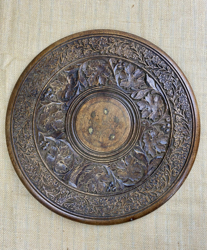 Carved wood floral - carved,