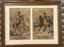 19th Century German Hand Coloured Engravings Louis Cavaignac & Ernest Alfred