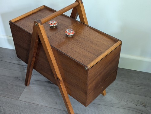 Large vintage teak retro - vintage,