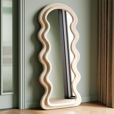 Full Length Wavy Floor Mirror