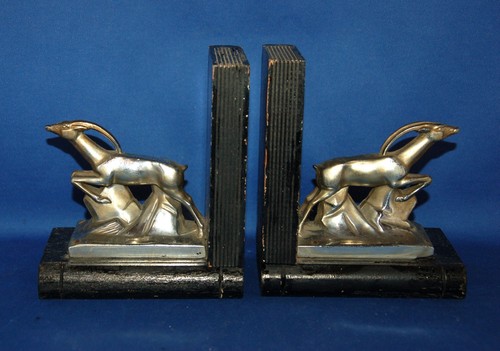 Pair antique white metal - a,