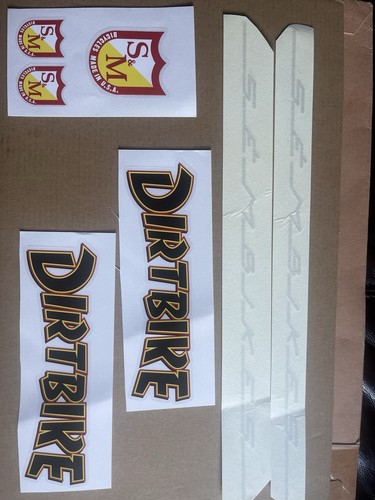 Dirt bike thrasher decals - dirt,