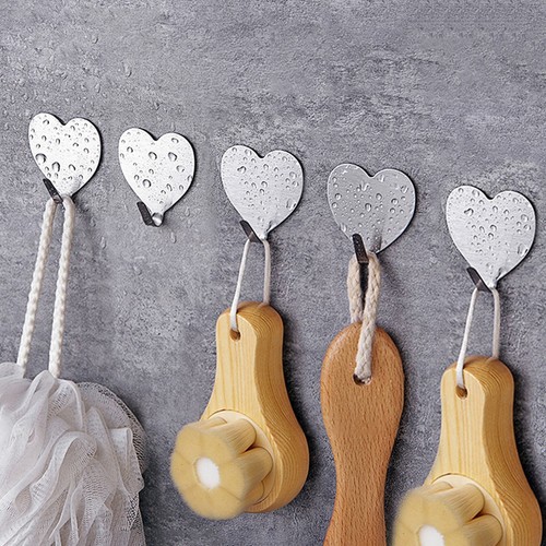 5pcs cute heart - heart, hooks