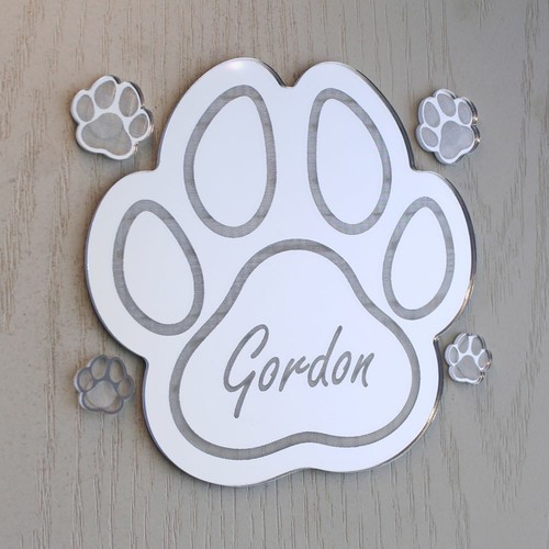 Personalised paw and paws dog - personalised,
