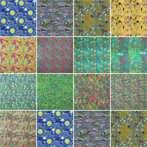 Artists cotton fabric art - fabric,