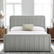 Brushed Velvet Fabric Ottoman