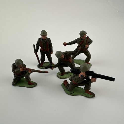 Group vintage plastic toy - group,