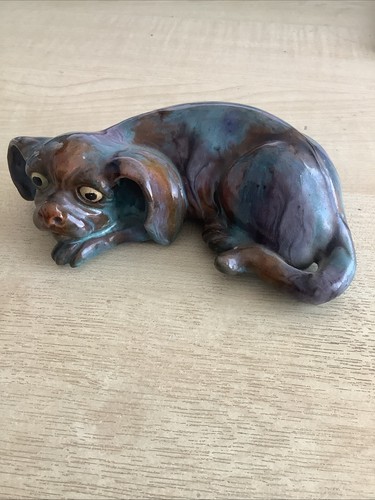 Grotesque dog slipware king - grotesque,