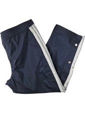 Vintage 90s Adidas Mens Blue Popper Track Pants Joggers Size XL