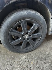 VW POLO MK5 2009-17 SET OF 4X 15 INCH ALLOY WHEELS TYRES 185/60/R15 6R0601025