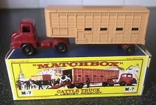 MATCHBOX SERIES MAJOR PACK M-7 CATTLE TRUCK Lovely Restored Model + New Box