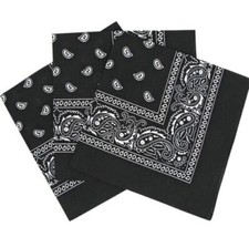 Bandana Pack Of 3 Paisley Cotton Headband Multi Colours Bands Necktie Head Scarf