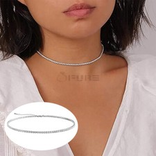 Choker Tennis Chain Necklace