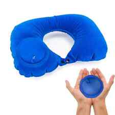 Inflatable U Shaped Neck Pillow with Inflation Pump Support for Travel and Rest