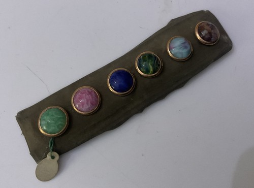 Vtg rainbow celluloid 15mm - rainbow,