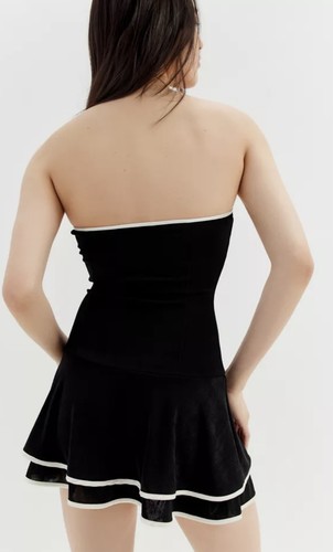 Motel women black white - black,