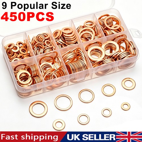 450pcs assorted solid - solid, copper