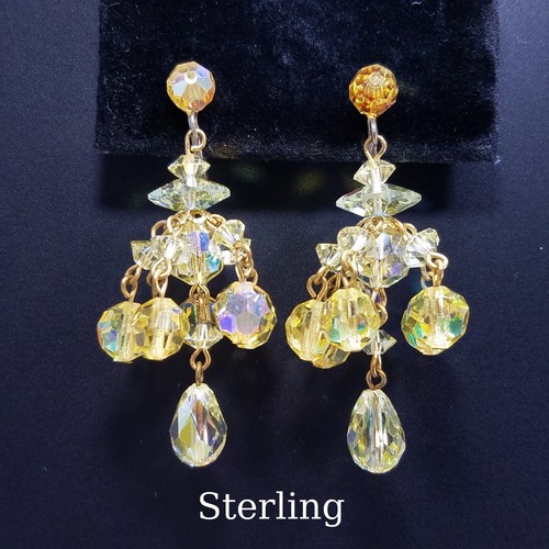 Vintage yellow crystal - vintage,