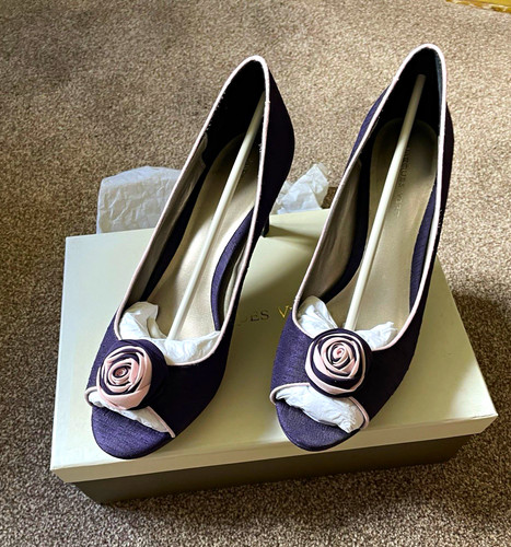 Jacques vert purple peep toe - jacques,