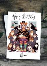 Personalised Crazy Cat Lady
