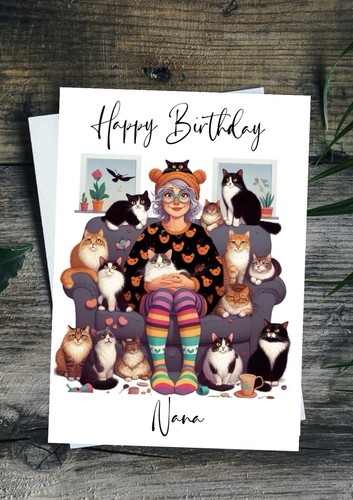Personalised crazy cat lady - cat,