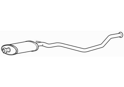 Centre exhaust middle - exhaust, silencer